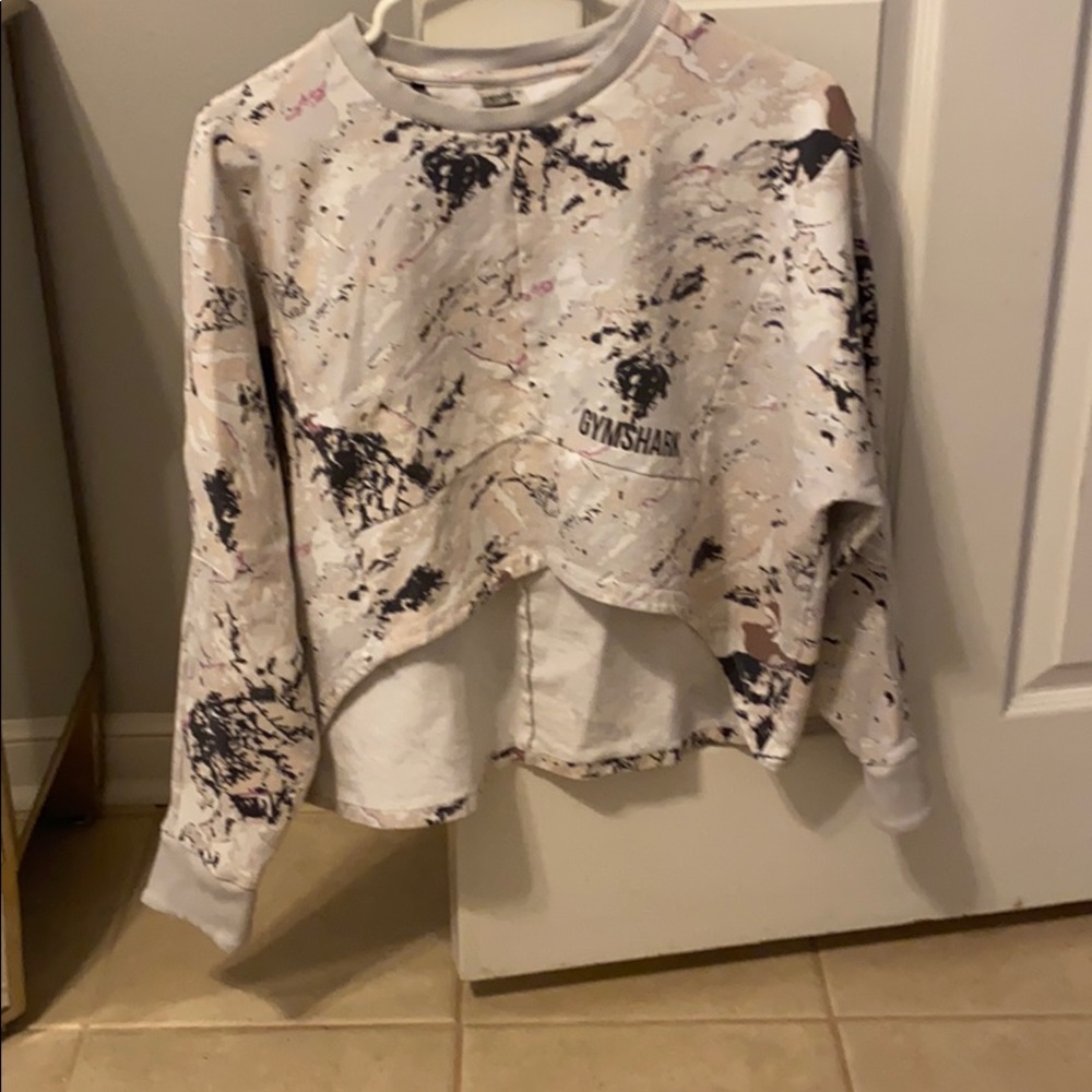 RARE marble high low sweatshirt from Gymshark
